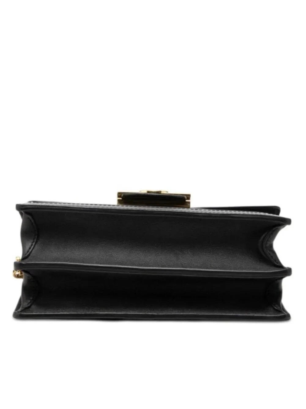 Louis Vuitton Dauphine ММ LV Lock Chain 2-Way Shoulder Bag Black Leather